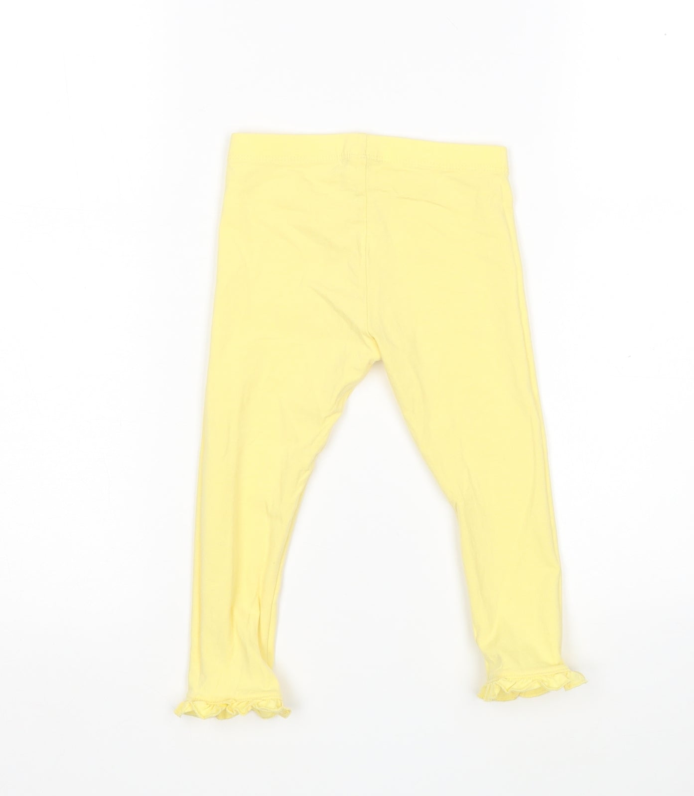 Mini Club Girls Yellow  Cotton Sweatpants Trousers Size 2-3 Years  Regular  - Leggings