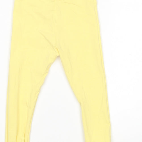 Mini Club Girls Yellow  Cotton Sweatpants Trousers Size 2-3 Years  Regular  - Leggings