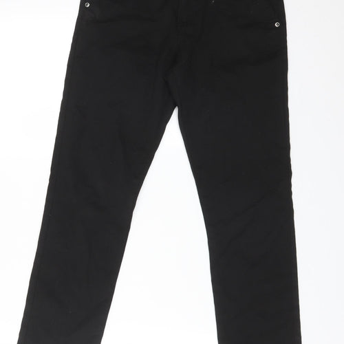 NEXT Girls Black  Polyester Straight Jeans Size 11 Years  Slim  - SCHOOL