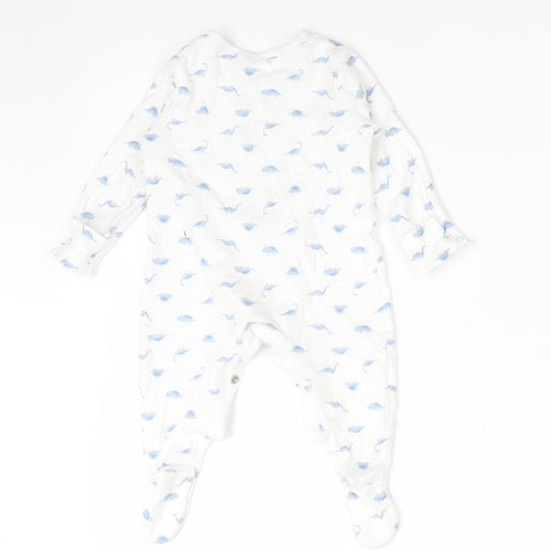 TU Baby Multicoloured Animal Print Cotton Babygrow One-Piece Size 3-6 Months   - DINOSAURS