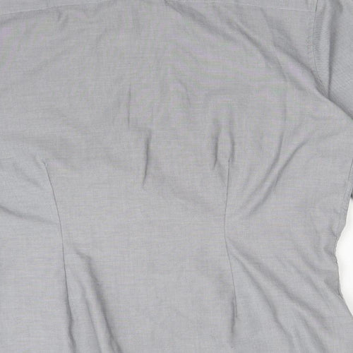 NEXT Mens Grey  Polyester  Dress Shirt Size 15.5 Collared