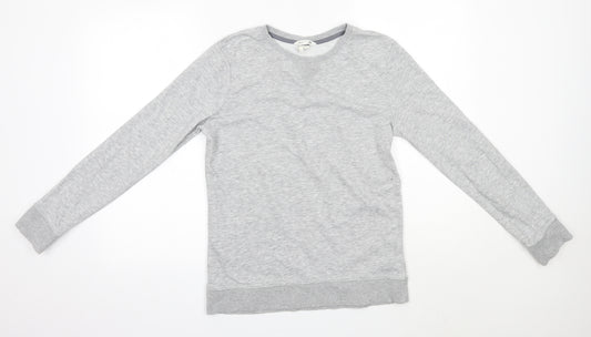 H&M Boys Grey Round Neck  Cotton Pullover Jumper Size 12-13 Years