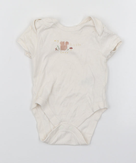 Primark Baby White  Cotton Babygrow One-Piece Size 0-3 Months   - My little Love