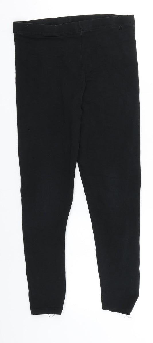 George Girls Black  Cotton Jegging Trousers Size 9-10 Years  Regular