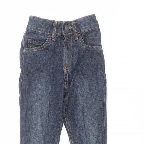 George Boys Blue  Cotton Straight Jeans Size 4-5 Years  Regular