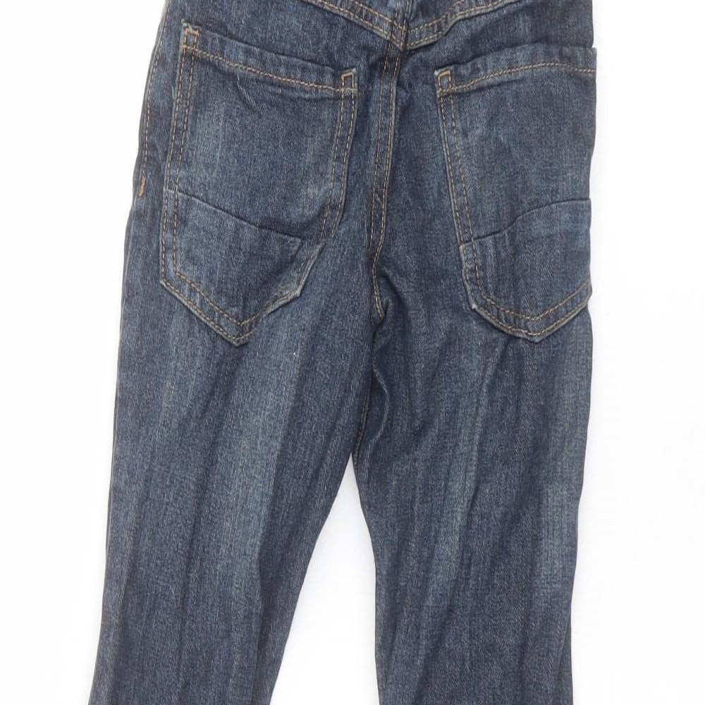 George Boys Blue  Cotton Straight Jeans Size 4-5 Years  Regular