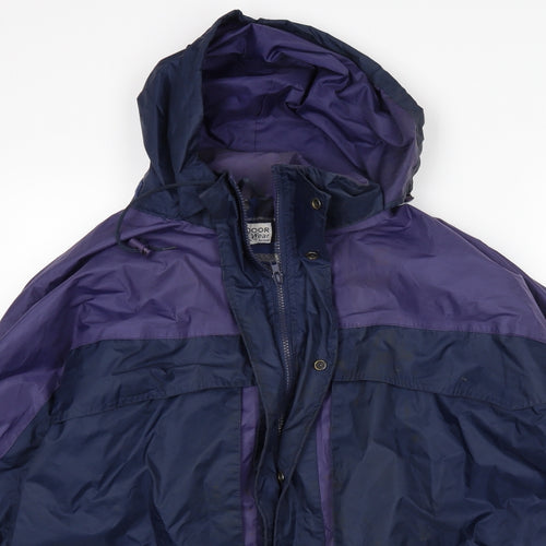 outdoor wear Mens Multicoloured   Rain Coat Coat Size L