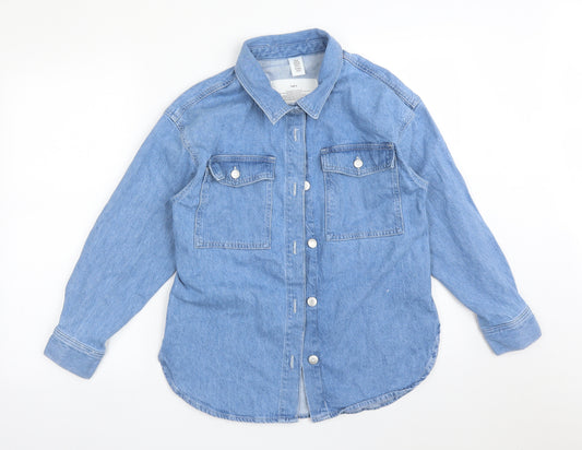 H&M Girls Blue   Jacket  Size 10-11 Years