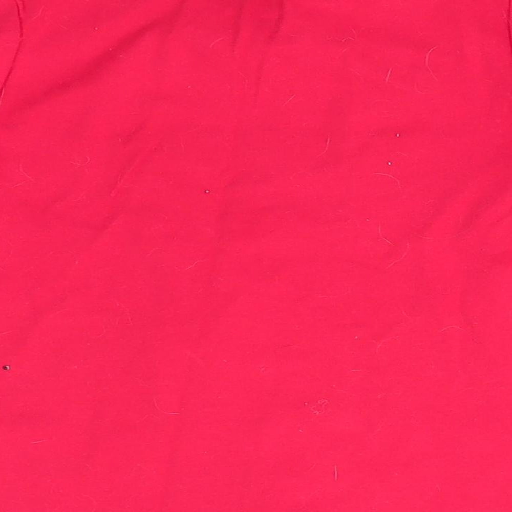 George Girls Red Animal Print Cotton  Pyjama Top Size 3-4 Years   - Merry Kindness Christmas
