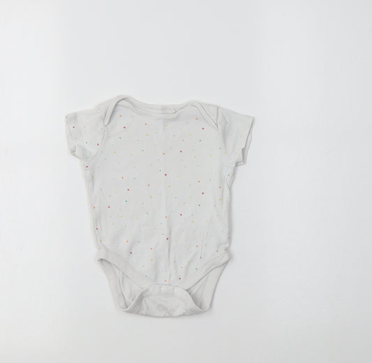 NEXT Baby White Geometric Cotton Romper One-Piece Size 3-6 Months   - Star Print
