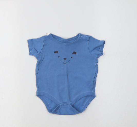 F&F Baby Blue  Cotton Romper One-Piece Size 6-9 Months