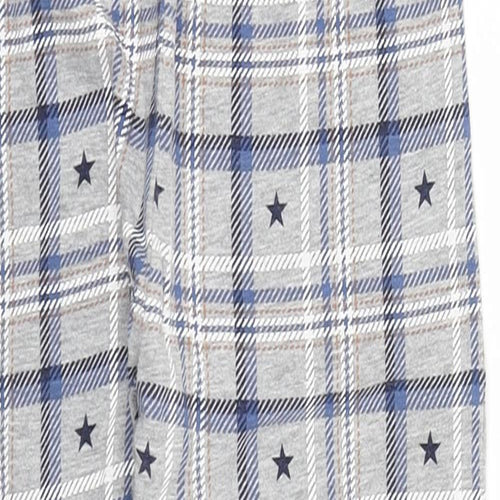 George Boys Grey Plaid Cotton  Pyjama Pants Size 6-7 Years