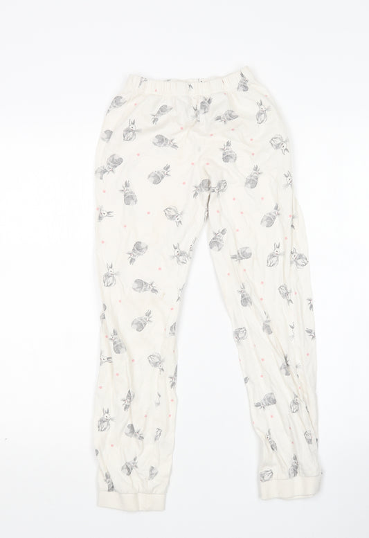 Nutmeg Girls Multicoloured Animal Print Cotton  Pyjama Pants Size 10-11 Years