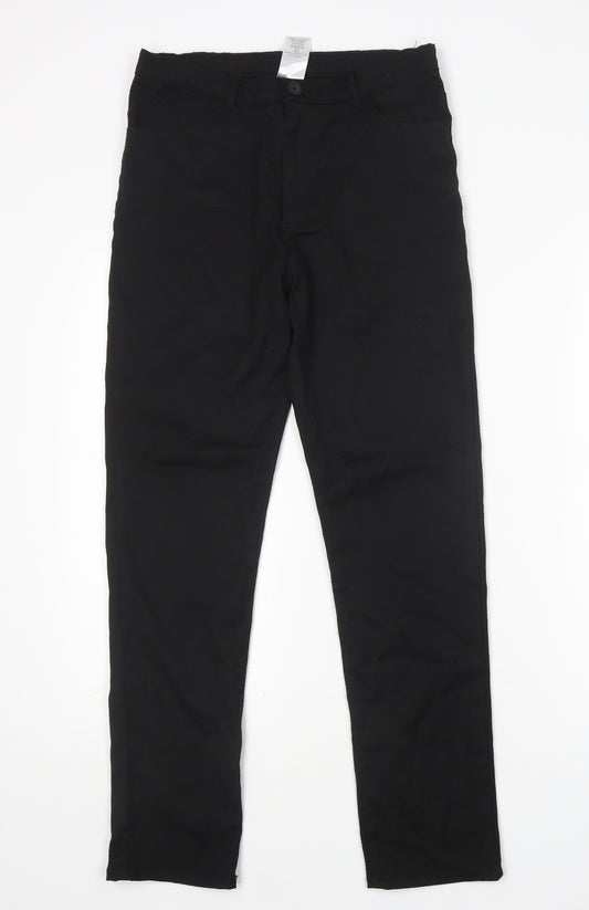 George Boys Black  Polyester Dress Pants Trousers Size 13-14 Years  Regular