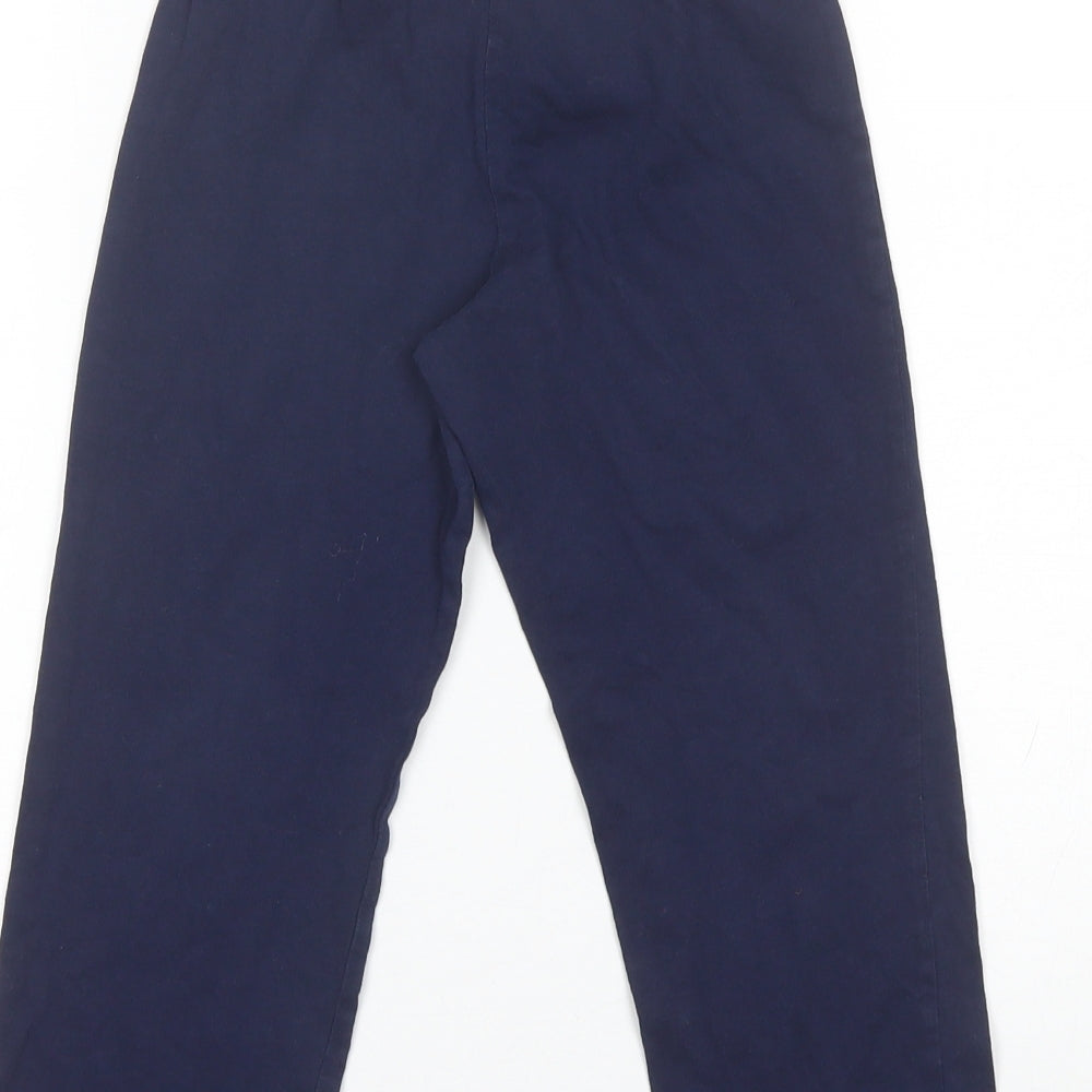 George Boys Blue Solid Cotton  Pyjama Pants Size 4-5 Years
