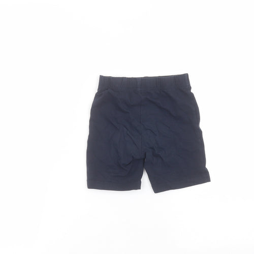 TU Girls Blue  Cotton Sweat Shorts Size 6 Years  Regular