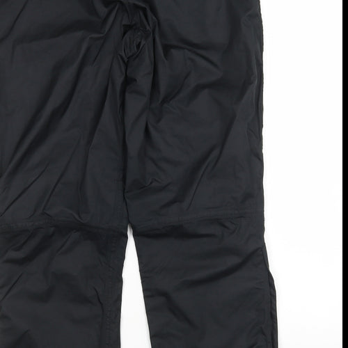 Regatta Mens Black  Polyester Rain Trousers Trousers Size 28 L28 in Regular  -