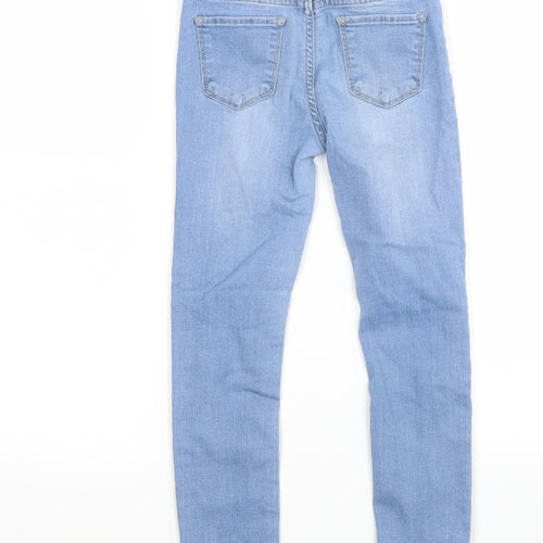 H&M Girls Blue  Cotton Jegging Jeans Size 7 Years  Regular