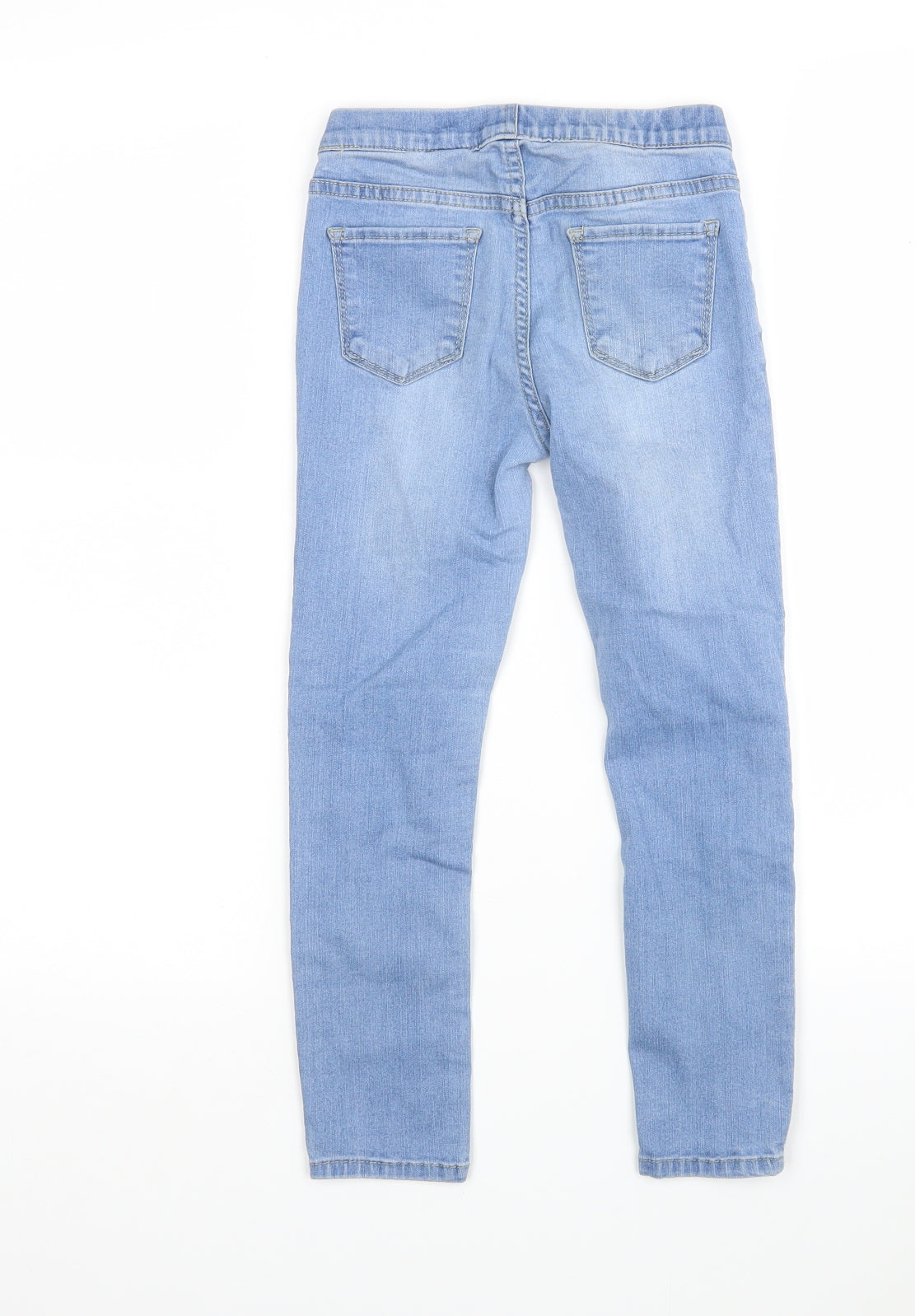 H&M Girls Blue  Cotton Jegging Jeans Size 7 Years  Regular