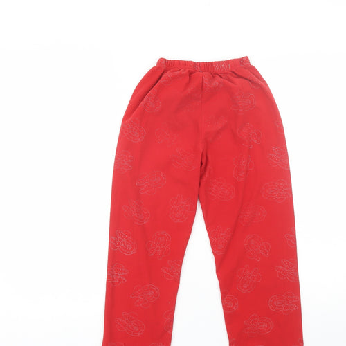 Disney Girls Red  Polyester  Pyjama Pants Size 8 Years   - Minnie Mouse
