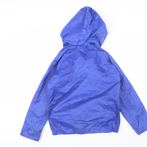 Wet Play Boys Blue   Rain Coat Jacket Size 7-8 Years