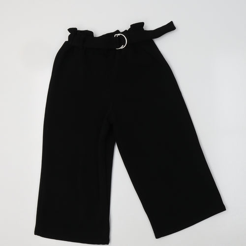 Cosmic Kids Girls Black  Polyester Capri Trousers Size 9 Years  Regular