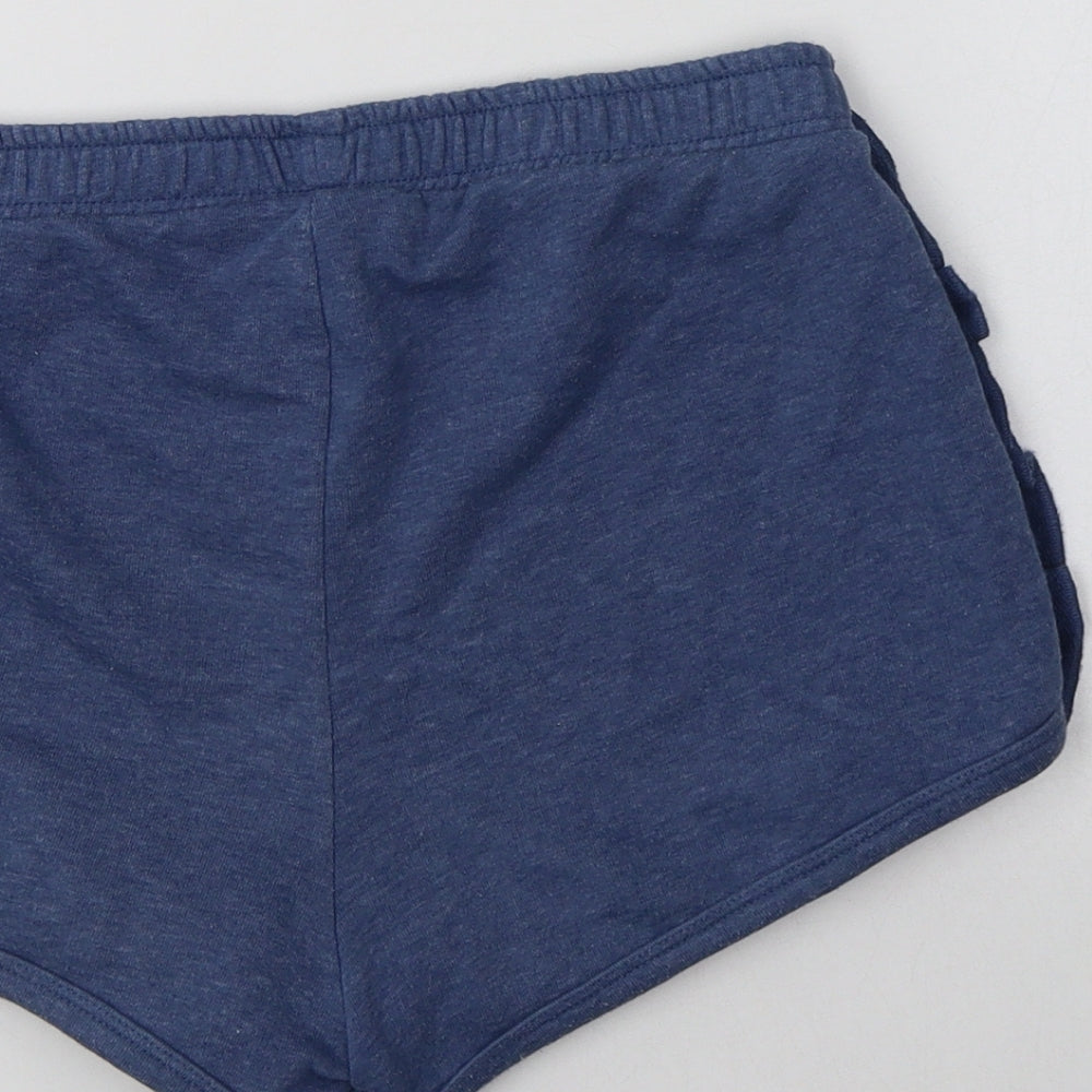 Matalan Girls Blue  Cotton Sweat Shorts Size 11 Years  Regular
