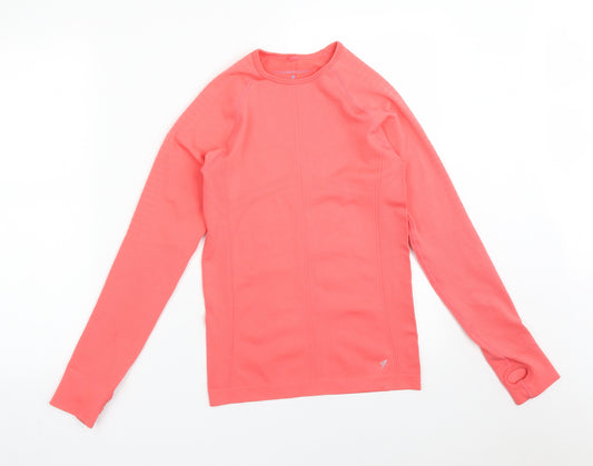 Primark Womens Pink  Polyester Basic T-Shirt Size S Crew Neck