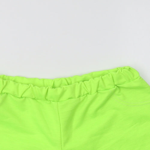 Gamet Girls Green  Cotton Sweat Shorts Size 11 Years  Regular