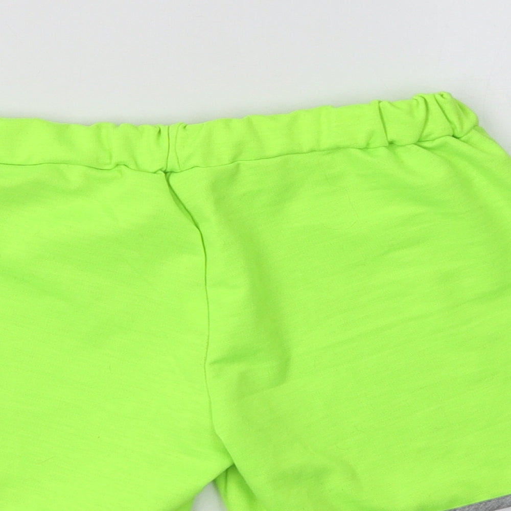 Gamet Girls Green  Cotton Sweat Shorts Size 11 Years  Regular