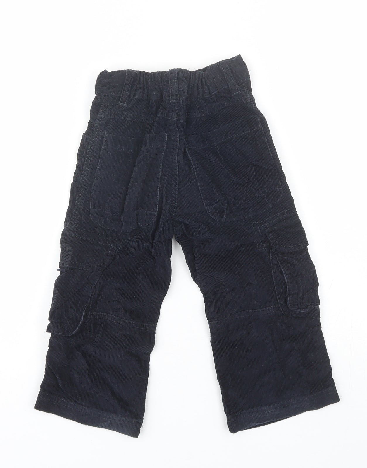 Blue Zoo Boys Blue  Cotton Cargo Trousers Size 2-3 Years  Regular