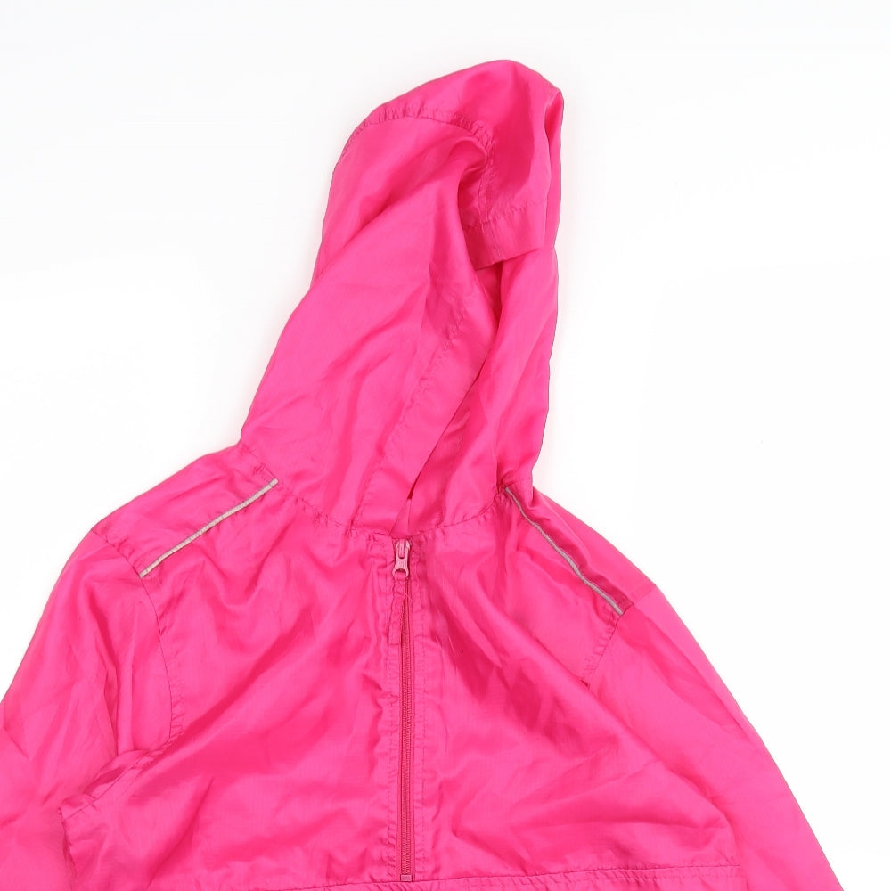 Matalan Girls Pink   Windbreaker Jacket Size M