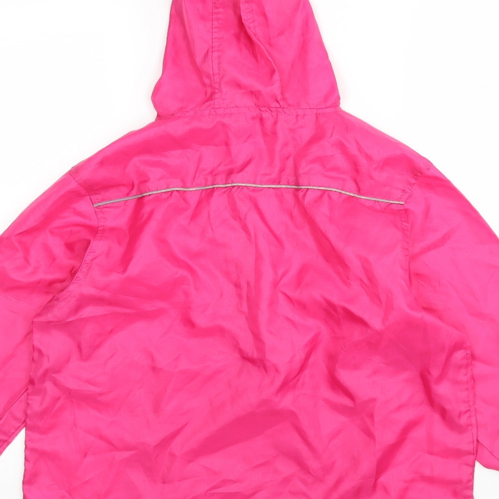 Matalan Girls Pink   Windbreaker Jacket Size M