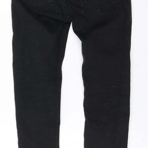 Denim & Co. Girls Black  Cotton Skinny Jeans Size 11-12 Years  Regular