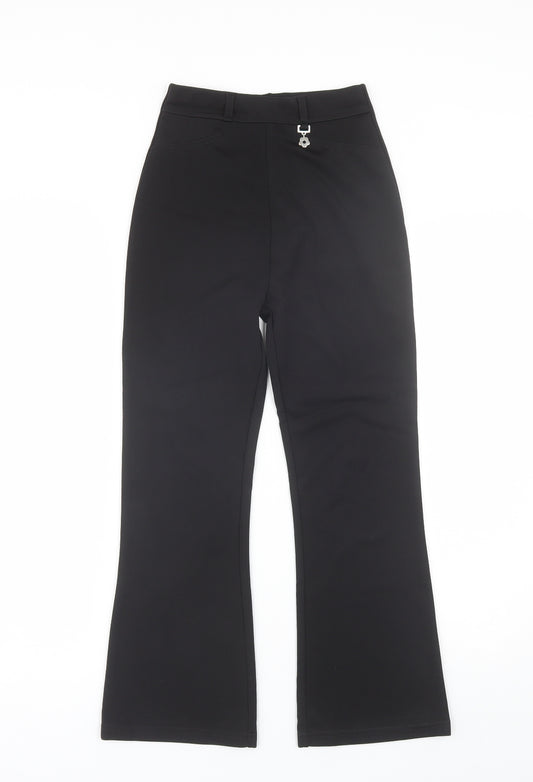 Adams Kids Girls Black  Polyester Dress Pants Trousers Size 10 Years  Regular