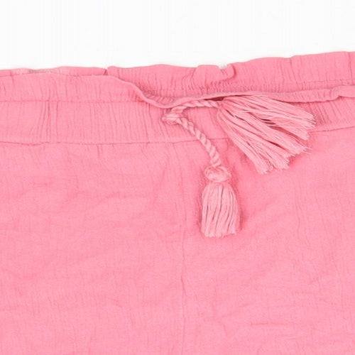 TU Girls Pink  Viscose Cargo Shorts Size 10 Years  Regular