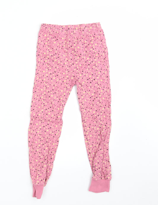 NEXT Girls Pink Polka Dot 100% Cotton Jegging Trousers Size 5-6 Years  Slim  - Inside Leg 18 Inches