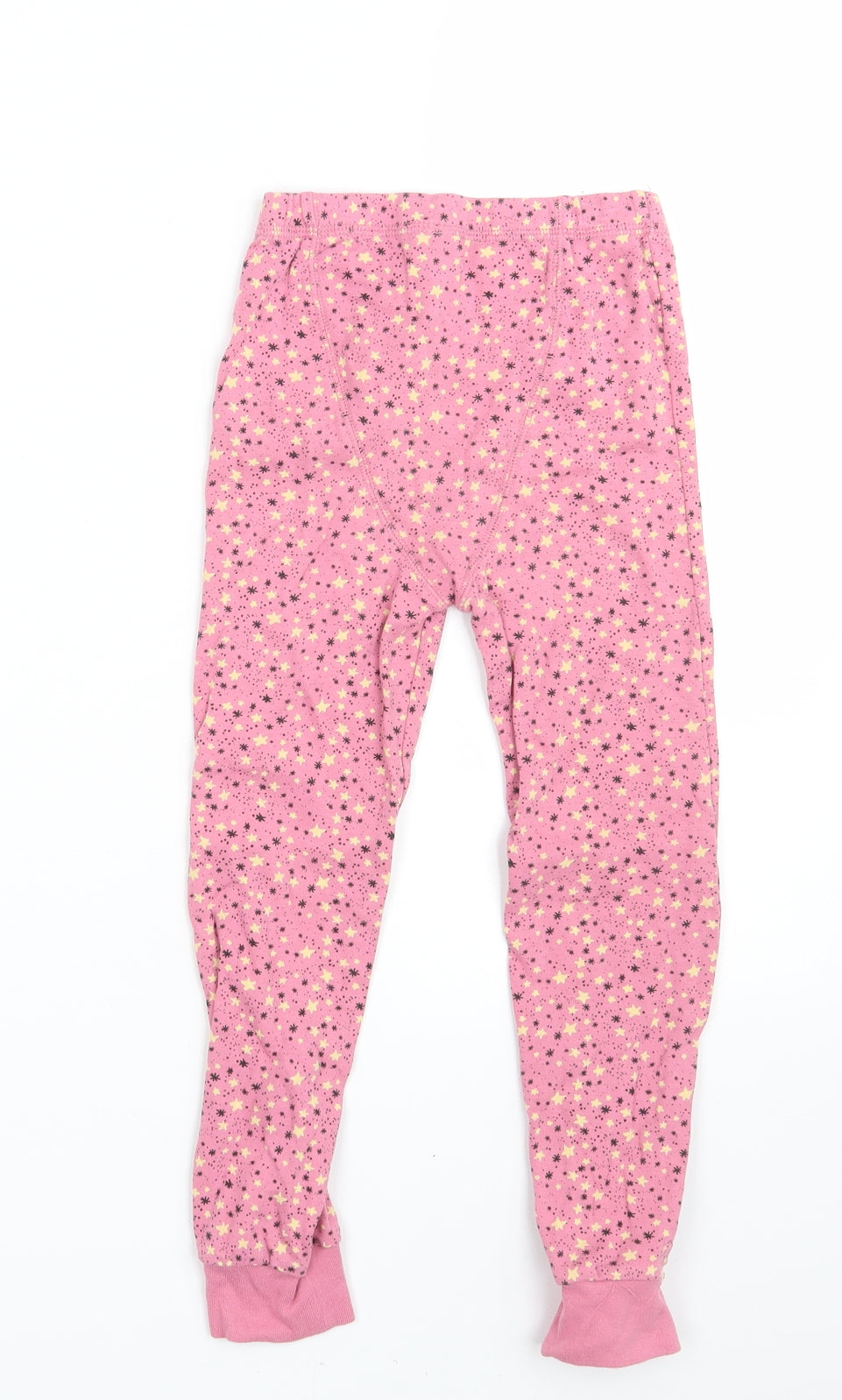NEXT Girls Pink Polka Dot 100% Cotton Jegging Trousers Size 5-6 Years  Slim  - Inside Leg 18 Inches