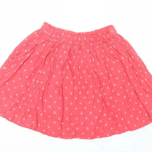 F&F Girls Red  Cotton A-Line Skirt Size 12-13 Years  Regular