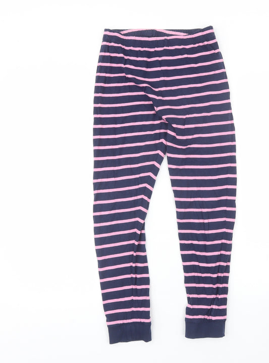 F&F Girls Pink Striped Cotton  Pyjama Pants Size 10-11 Years