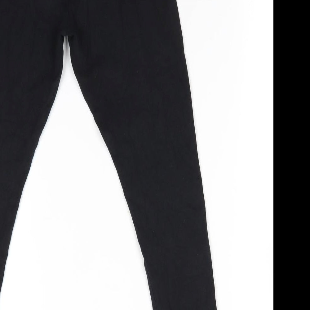 NEXT Girls Black  Cotton Jegging Trousers Size 9 Months  Regular  - Leggings