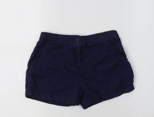 George Girls Blue  Cotton Bermuda Shorts Size 8-9 Years  Regular