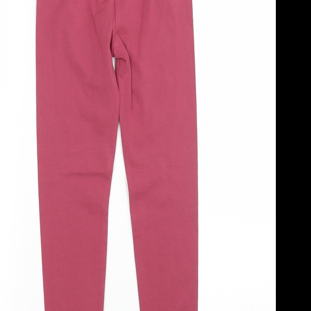 TU Girls Pink  Cotton Sweatpants Trousers Size 9 Months  Regular  - Leggings