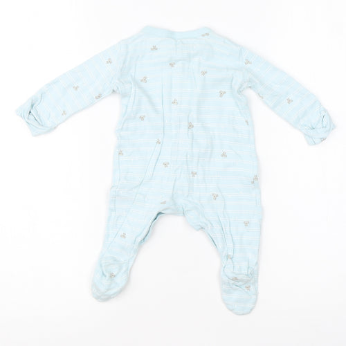 Mothercare Boys Blue  Cotton Babygrow One-Piece Size Newborn