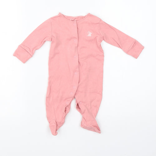 NEXT Girls Pink  Cotton Babygrow One-Piece Size 0-3 Months