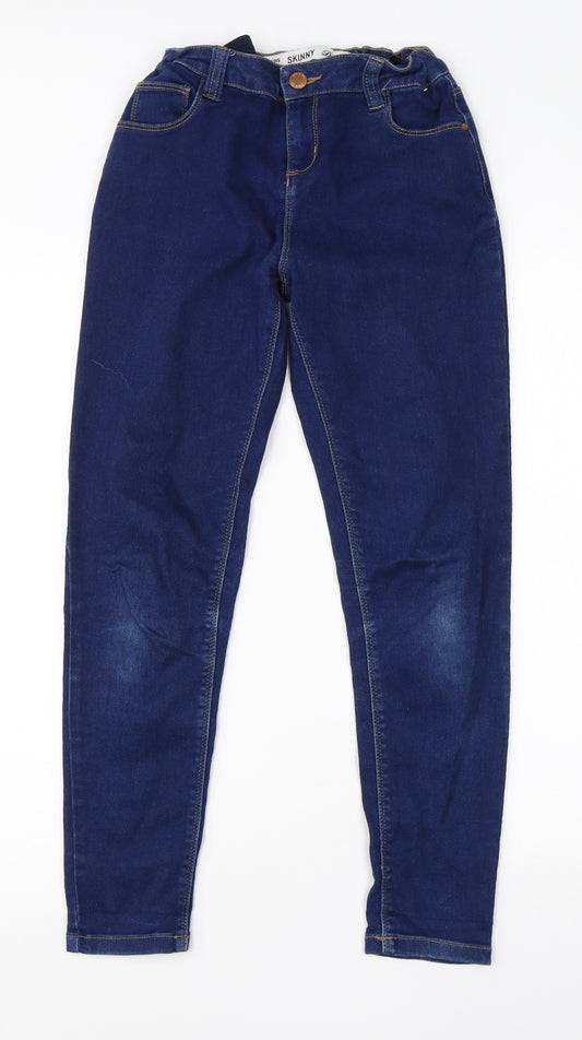 Denim Co Girls Blue  Cotton Skinny Jeans Size 11-12 Years  Regular