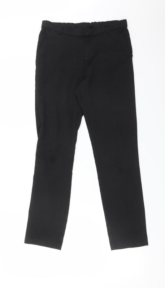 George Boys Black  Polyester Dress Pants Trousers Size 11-12 Years  Regular