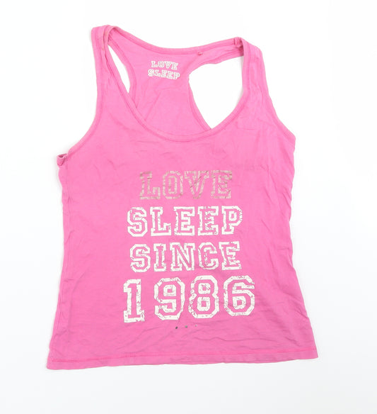George Womens Pink Solid Cotton  Pyjama Top Size 14   - LOVE SLEEP SINCE 1986