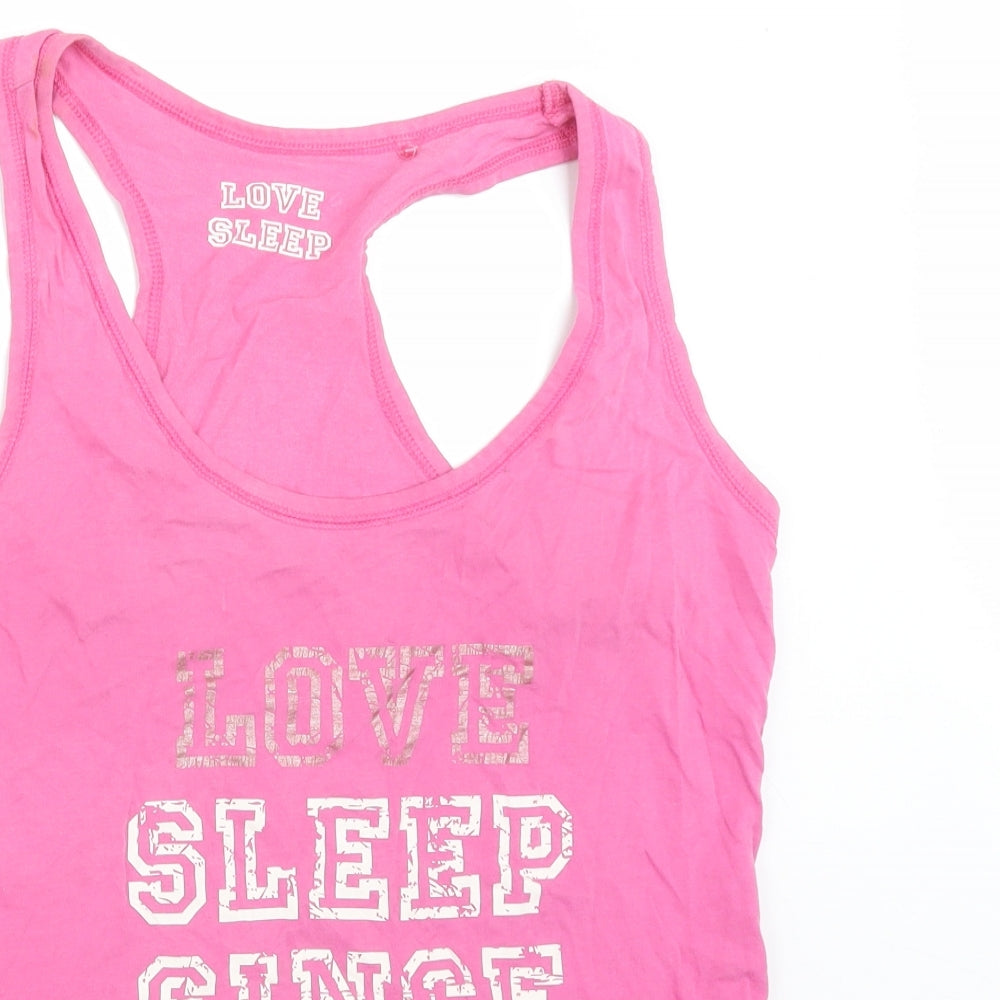 George Womens Pink Solid Cotton  Pyjama Top Size 14   - LOVE SLEEP SINCE 1986