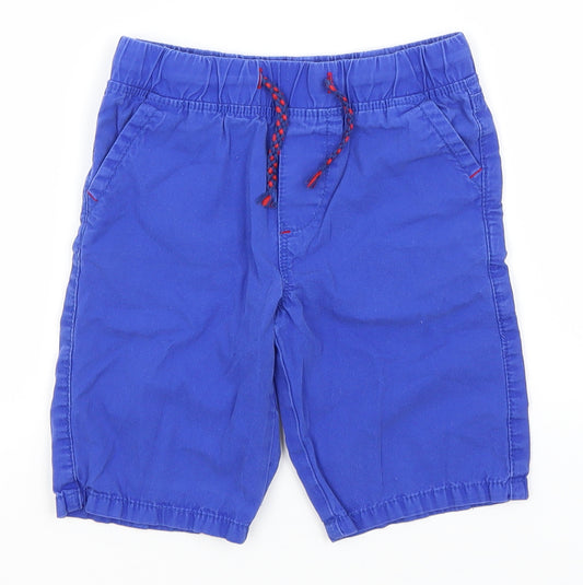 Rebel Girls Blue  Cotton Cargo Shorts Size 4-5 Years  Regular